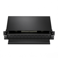 Panel Patch Fiber Optik LC OM3 1U 19 Inch 24Core 48Core Duplex Rak Mount Slide Out ODF 12Port 24Port Optical Distribution Frame