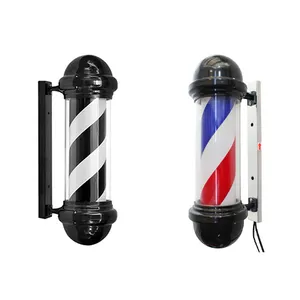 Fast Delivery Hair salon turn light Waterproof Barra de corte de pelo barbershop LED Salon Sign Light barber pole made in China