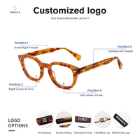 Monture de lunettes optiques unisexe rétro solide de haute qualité, en acétate écologique, nouveau style informatique