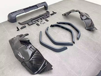Nouveau kit carrosserie complet de mise à niveau pour pare-chocs avant/arrière avec barre de protection, crochet de remorquage et attaches pour Mercedes Classe G W464 2019-2024 et W465 2025+ AMG