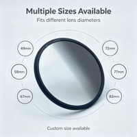 Filtre à densité neutre (ND) multi-tailles OEM GC-GRAY en verre étanche avec cadre en aluminium pour le contrôle de la lumière des objectifs d'appareil photo