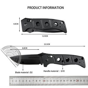 Couteau de chasse pliable BM ADAMAS 275, outil de survie multi-usage pour le camping, couteau portable pour la vie quotidienne, couteau à légumes et fruits ECD, OEM - Product Image 6