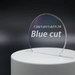 156 blue cut UV420 mononer Super Hydropphobic Blue Block Optical Lens 1.56 Single Vision Lens