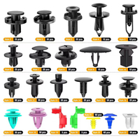 725 pièces/boîte, 23 types de clips de fixation en plastique pour voiture, ensemble de rivets de retenue à pousser pour carrosserie, pare-chocs, garnitures de porte et panneaux