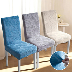 Jacquard stampato moderno tavolo da pranzo sedia fodera universale <span class=keywords><strong>elastico</strong></span> per la casa cuscino integrato mezza sedia schienale - Product Image 1