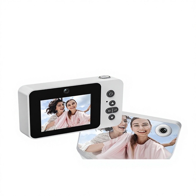 Digital Smart Camera Student High-Definition Travel CCD Retro Campus Photo Double Vlog Card Machine Feel Good 7x Optical Zoom