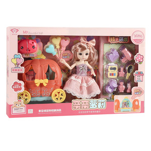 New Arrival Model Toy <strong>Plastic</strong> Realistic <strong>Small</strong> Baby <strong>Dolls</strong> Children Playhouse Toys Girl Princess Gift Box Set - Product Image 2