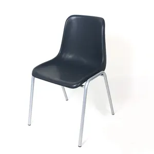 Pp Modern Günstige Großhandel Mono Block Sitz Heavi Stapelbar Ergonomischer Kunststoff Stuhl Mit Stahl bein Stuhl