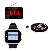 Café infirmière Service système d'appel étanche Buzzer Table d'hôtes bouton d'appel vibrant montre-bracelet sans fil appel téléavertisseur Restaurant