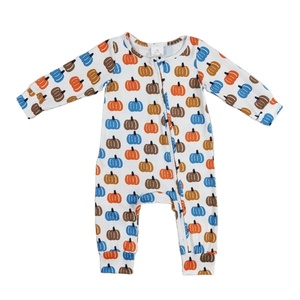 Mono estampado de calabaza colorido RTS para niños de manga larga para niños al por mayor - Product Image 1
