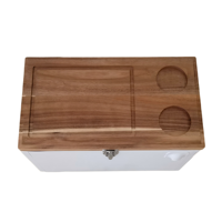 Glacière isotherme en bois 10L/15L/20L/30L/40L/50L avec poignées pour la plage et la natation