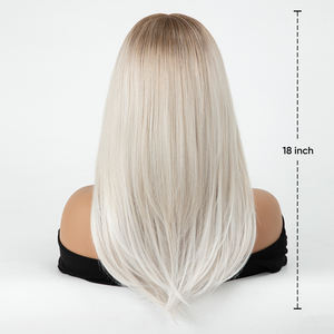 Perruque en dentelle monofilament invisible en <span class=keywords><strong>cheveux</strong></span> synthétiques de qualité supérieure pour femmes, avec fibre Futura, vente en gros - Product Image 2