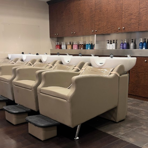 Equipo de Peluquería para Salón de Belleza, Silla de Lavado de Cabello Estilo <span class=keywords><strong>Antiguo</strong></span>, Color Beige, Venta al Por Mayor - Product Image 1