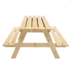 Mesa de Picnic TIMBELA M010-1 para Niños, Uso en Interiores y Exteriores, 90 x 90 x 50 cm, Diseño Minimalista, Madera Maciza, Cojín de Secado Rápido - Product Image 1