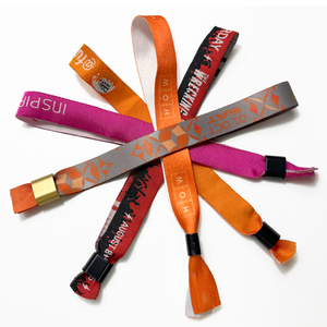 Pulseras de fiesta de Festival Pulsera de poliéster de tela impresa por sublimación personalizada para boleto de <span class=keywords><strong>entrada</strong></span> de evento - Product Image 5