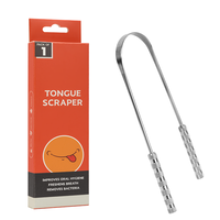 Grattoir lingual portable en acier inoxydable de haute qualité, de qualité chirurgicale, réutilisable, outil de soins bucco-dentaires, nettoyeur de langue