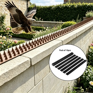 Abco Tech — lot de 10 pointes de chat à oiseaux, sécurité Anti-escalade pour votre clôture - Product Image 1
