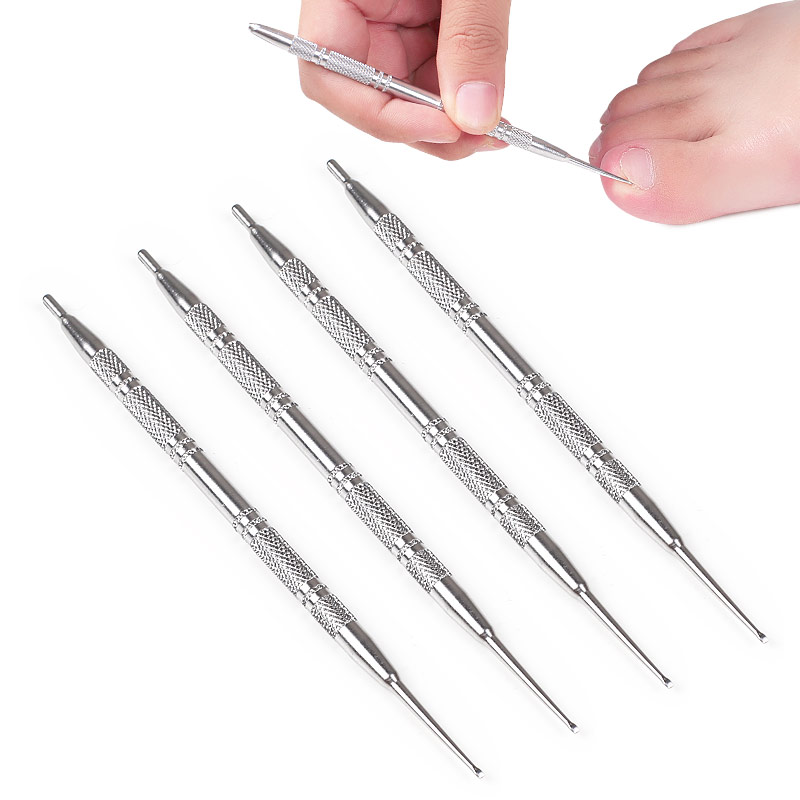 Двусторонняя пилка для педикюра из нержавеющей стали, профессиональные инструменты для педикюра, инструмент для вросшего ногтя, безопасное лечение ногтей