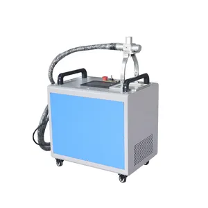 portable handheld pulsed fiber laser cleaning machine for rust oil dust removing oil clean coating removal