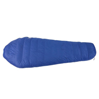 Sac de couchage pour adulte en nylon imperméable et polyester pour l'extérieur, le camping et la montagne.