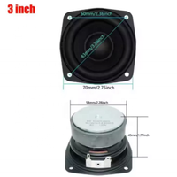 2 Inch 3 Inch Subwoofer Speaker 4 Ohm 15W Convex Cap Speakers Audio Loudspeaker DIY Bookshelf Speakers