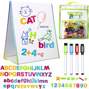 Fantasia Magnetico Secco Cancellare Pieghevole <span class=keywords><strong>da</strong></span> <span class=keywords><strong>tavolo</strong></span> per bambini <span class=keywords><strong>lavagna</strong></span> <span class=keywords><strong>magnetica</strong></span> con EVA alfabeto magneti - Product Image 3