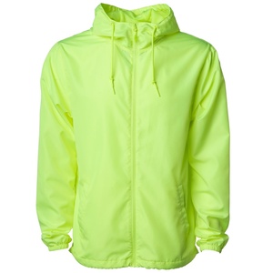 Veste coupe-vent pour homme personnalisée, sans motif, pour l'automne, avec broderie 3D, capuche, légère, résistante à l'eau, fermeture éclair - Product Image 6