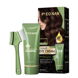 Tinte Capilar Herbal para Hombres y Mujeres, Loción Semipermanente Sin Amoníaco, Envase de Plástico, Larga Duración, Acción Rápida, Cubre las Canas - Product Image 1