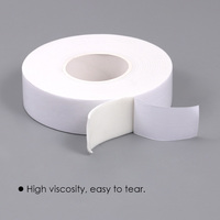 Ruban adhésif double face FOSKA en mousse, haute résistance, blanc, 24 mm x 18 mm x 2,5 m, 2 m, autocollant mural imperméable pour la maison et le bureau
