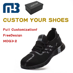 Baskets légères et confortables à bout en acier anti-crevaison Chaussures de sécurité à enfiler indestructibles pour hommes et femmes pour l'été et l'automne - Product Image 2