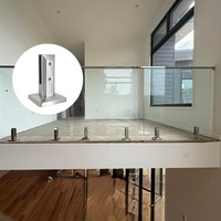 Support de fixation en acier inoxydable 304/316/2205 moderne à angle réglable pour balustrades de balcon, villas, extérieurs, escaliers et systèmes de garde-corps de terrasse