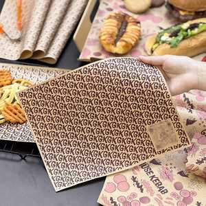 Papier d'emballage pour hot-dogs, sandwichs et frites, résistant à l'huile, enduit de PE, biodégradable, écologique, jetable - Product Image 6