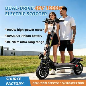 Trottinette électrique AFTFA 10-11 pouces à double moteur 48V 1000W, antichoc, phare LED, pour adulte QS-097. Prix inclus 4. - Product Image 1