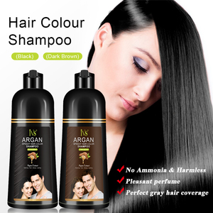 Ivs bán buôn 400ml Amoniac miễn phí thảo dược màu nâu sẫm Thuốc nhuộm tóc màu tóc dầu gội đầu cho nam giới và phụ nữ - Product Image 3