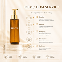 Bouteille en plastique PET de luxe de 150 ml, couleur personnalisée, emballage vide pour savon liquide, gel douche, lotion, avec pompe