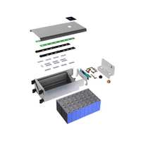 Kotak Baterai LFP DIY ESG 48V/51.2V 16S BMS 280Ah Tipe Stack Tanpa Sel 48V 51.2V 16S Kit DIY LFP