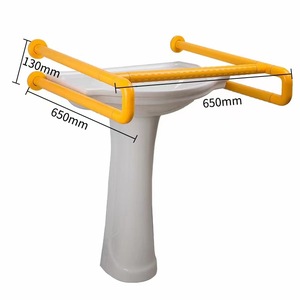 Barres d'appui pour lavabo Wankang 650mmx850mm, antidérapantes, pour la sécurité dans la salle de bain, pour personnes handicapées et âgées - Product Image 3