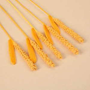Espigas de Cebada Tejidas a Crochet Kexiang, Flores Artificiales de 6.8-17 cm, Decoración de Escritorio - Product Image 2