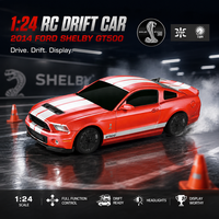 Coche de Carreras a Control Remoto Ford Shelby GT500 1/24, Vehículo de Alta Velocidad para Niños, Juguete de Carreras a Control Remoto