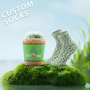 Chaussettes personnalisées avec logo, chaussettes longues pour hommes, chaussettes amusantes pour femmes, chaussettes pour adultes, boîte cadeau originale en coton - Product Image 1