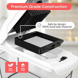 रसोई बहु-समारोह मैनुअल एब्स 6-इन-1 स्लिसर श्रेडर ग्राटर सब्जी खाद्य प्रसंस्करण गैजेट - Product Image 4