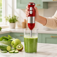 Mixeur Plongeant Portable 300W, 2 Vitesses, Silencieux, Idéal pour Soupes et Smoothies, Cuisine Domestique, En Stock