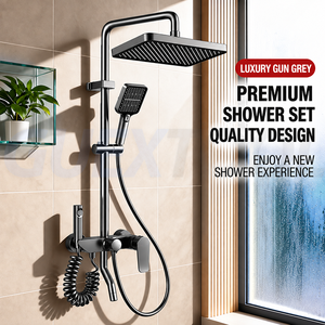 Artículos para el hogar Set de ducha para baño Grifo reforzado Cabezal de ducha presurizado Set de ducha para baño del hogar - Product Image 2