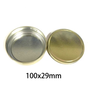 50g Twist Round Tin <b>Box</b> Airtight <b>Tea</b> Storage Container with Screw Lid, Metal Tin for Loose Leaf, Coffee & Spice Packaging - Product Image 2