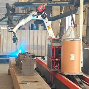 Robot de soudage MIG automatique de haute qualité Raintech avec balayage laser intelligent et rail au sol pour structure en acier - Product Image 1