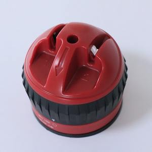 Aiguiseur de couteaux manuel rouge avec base à ventouse, pierre à aiguiser multi-grains en acier tungstène, ensemble d'ustensiles de cuisine - Product Image 4