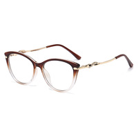 Montures de lunettes optiques colorées élégantes Kenbo pour femmes, œil de chat, anti-lumière bleue, monture complète, sur ordonnance