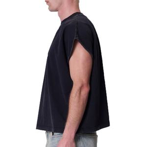 Camiseta de Hombre Cuadrada, 100% Algodón, con Logotipo Personalizado, Peso Pesado, Talla Grande, Diseño Sólido, Casual, Corta - Product Image 6