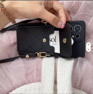 Elegante funda de teléfono Cardbag con cordón cruzado completo con Samsung Galaxy A72 A71 A56 A55 <span class=keywords><strong>Serie</strong></span> Mobile Cover - Product Image 2