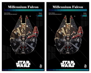 Cao tương thích 75389/75257 thiên niên kỷ Falcon khối xây dựng tường khung ảnh nhự<span class=keywords><strong>a</strong></span> lưu trữ hiển thị nền trang trí - Product Image 1